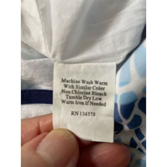 Vineyard Vines Women’s Blue Mosaic Strap Dress Garden Girl Size 0 - Picture 4 of 14